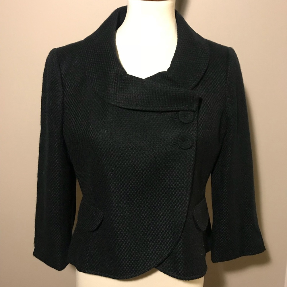 Ann Taylor Fitted Crop Blazer-10P